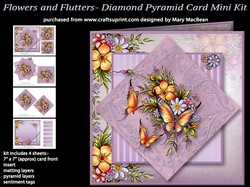Flowers and Flutters - Diamond Pyramid Card Mini Kit
