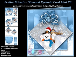Festive Friends - Diamond Pyramid Card Mini Kit