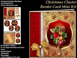 Christmas Cluster Border Card Mini Kit