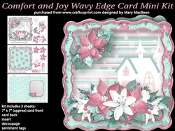 Comfort and Joy Wavy Edge Card Mini Kit