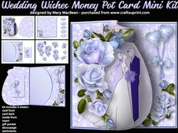 Wedding Wishes - Money Pot Card With Gift Pocket Mini Kit