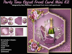 Party Time Offset Front Card Mini Kit