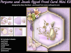 Perfume and Jewels Offset Front Card Mini Kit