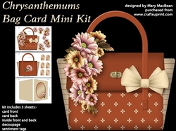 Chrysanthemums - Bag Card Mini Kit