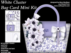 White Cluster - Bag Card Mini Kit