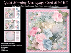 Quiet Morning Decoupage Card Mini Kit