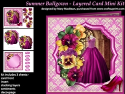 Summer Ballgown - Layered Card Mini Kit