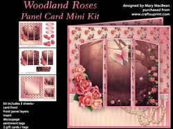 Woodland Roses - Panel Card Mini Kit