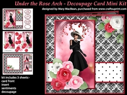 Under the Rose Arch Decoupage Card Mini Kit