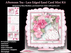 Afternoon Tea - Lace Edged Easel Card Mini Kit