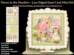 Down in the Meadow - Lace Edged Easel Card Mini Kit