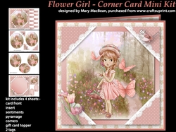 Flower Girl - Corner Card Mini Kit
