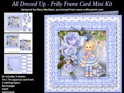 All Dressed Up - Frilly Frame Card Mini Kit