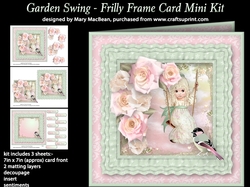 Garden Swing - Frilly Frame Card Mini Kit