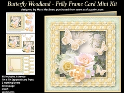 Butterfly Woodland - Frilly Frame Card Mini Kit