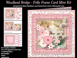 Woodland Bridge - Frilly Frame Card Mini Kit