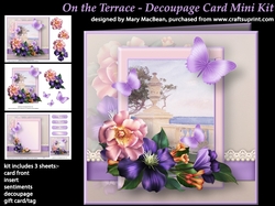 On the Terrace Decoupage Card Mini Kit