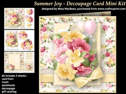 Summer Joy Decoupage Card Mini Kit
