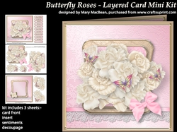 Butterfly Roses - Layered Card Mini Kit
