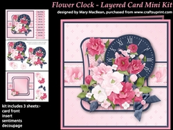 Flower Clock - Layered Card Mini Kit