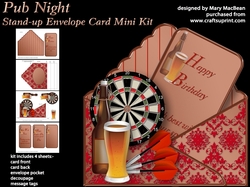 Pub Night - Stand-up Envelope Card Mini Kit
