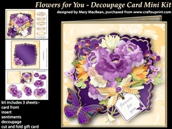 Flowers for You - Decoupage Card Mini Kit