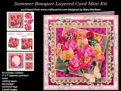 Summer Bouquet Layered Card Mini Kit