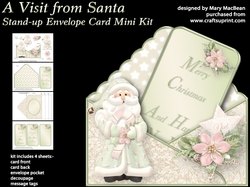 A Visit from Santa - Stand-up Envelope Card Mini Kit