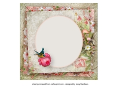 Shabby Rose and Pearls Insert