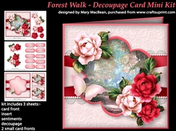 Forest Walk - Decoupage Card Mini Kit