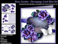 Rose Garden - Decoupage Card Mini Kit