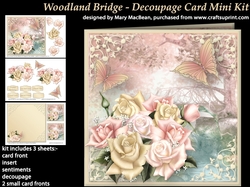 Woodland Bridge - Decoupage Card Mini Kit