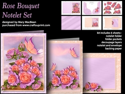 Rose Bouquet - Notelet Set