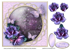 The Wishing Well - Decoupage Card Front