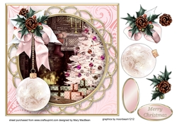 Christmas at Home - Decoupage Card Front