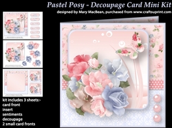 Pastel Posy - Decoupage Card Mini Kit
