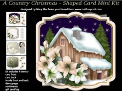 A Country Christmas - Shaped Card Mini Kit
