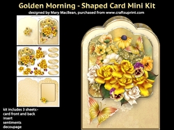 Golden Morning - Shaped Card Mini Kit
