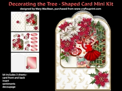 Decorating the Tree - Shaped Card Mini Kit