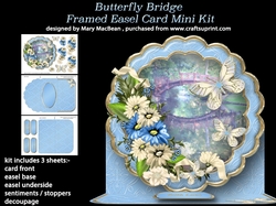 Butterfly Bridge - Framed Easel Card Mini Kit