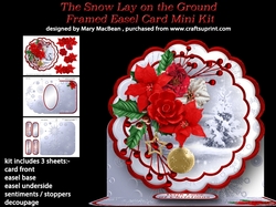 The Snow Lay on the Ground - Framed Easel Card Mini Kit