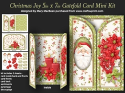 Christmas Joy - 5in x7in Gatefold Card Mini Kit
