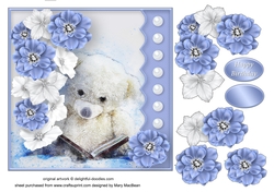 A Quiet Read - Decoupage Card Front