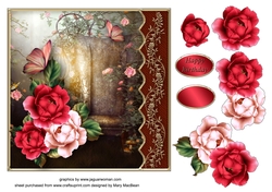 Peaceful Moments - Decoupage Card Front