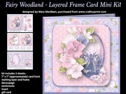 Fairy Woodland - Layered Frame Card Mini Kit