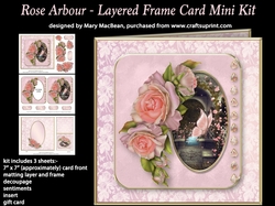 Rose Arbour - Layered Frame Card Mini Kit