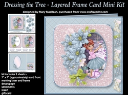 Dressing the Tree - Layered Frame Card Mini Kit