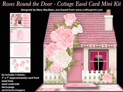 Roses Round the Door - Cottage Easel Card Mini Kit