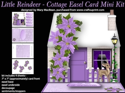 Little Reindeer - Cottage Easel Card Mini Kit