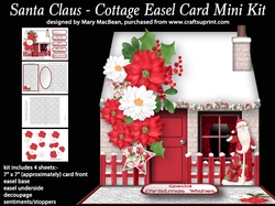 Santa Claus - Cottage Easel Card Mini Kit